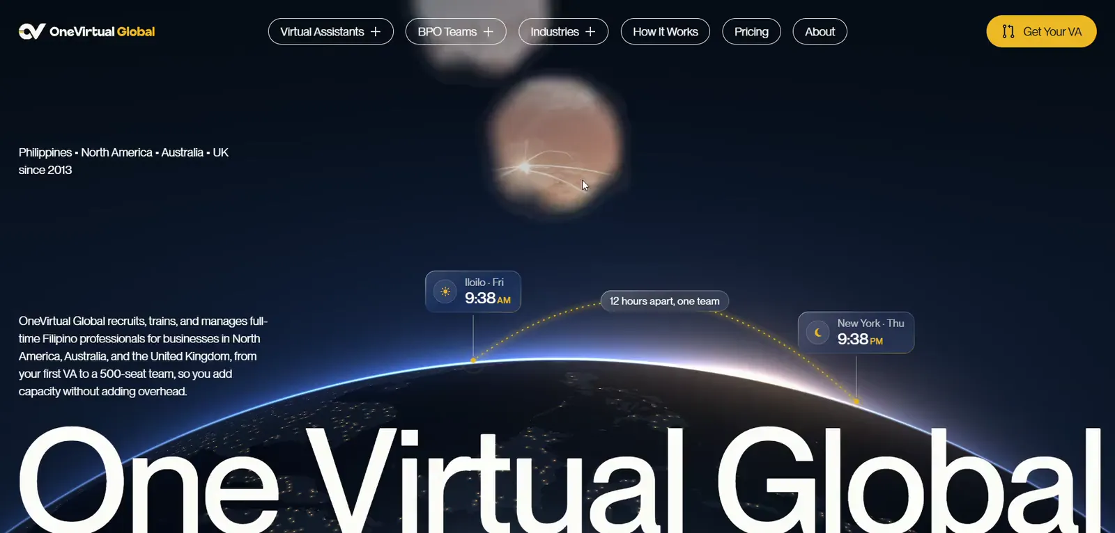 The One Virtual Global website